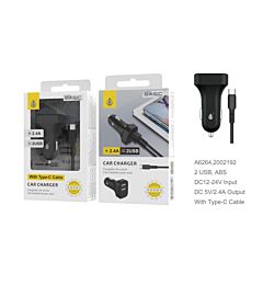 ONEPLUS CARICABATTERIA AUTO BASIC 2 USB 2.4A NERO