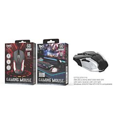 MTK GT722 MOUSE GAMING OTTICO WIRELESS 800/1200/1600 DPIMTK