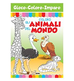 Gioco Coloro Imparo A - Coloro gli Animali del MondoCrescere Edizioni