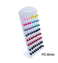 Orecchini Perla Sintetica Mix Colorato 8mm