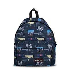 EASTPACK ZAINO PADDED COL. C55 SHAPES BLUE