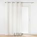 TENDAGGIO CON OCCHIELLI 140 X 280 CM EFFETTO LINO TESSUTO HADouceur D'intÉrieur