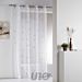 TENDAGGIO CON OCCHIELLI 140 X 280 CM VELO SABBIA FDouceur D'intÉrieur