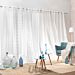 TENDAGGIO CON OCCHIELLI 135 X 280 CM VELO SABBIA FDouceur D'intÉrieur