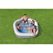Piscina Family Pentagono Effetto Pietra - 213x206x69cmBestway