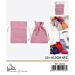 SACCHETTI EFFETTO LINO - ROSA 10x13CM - 6PZGev