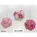 PALLA 80MM C/ROSE ROSA 3ASSHappy Casa