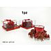 PORTACAND. C/DEC. ?X8CM ROSSO 3ASSHappy Casa
