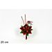 RAMO FIORE NATALIZIO 25CM ROSSO BMD-167/REDDue Esse