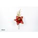 STELO FIORE NATALIZIO C/GLITTER 45CM ROSSO ART.LC-Due Esse