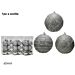 SET 16 PALLE 60MM SILVER 3ASS.Happy Casa