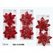 SET 2 FIORI INNEVATI ROSSO 3ASS.Happy Casa