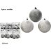 SET 8 PALLE 80MM SILVER 3ASS.Happy Casa
