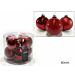 SET 8 PALLE VETRO 80MM ROSSO ASSHappy Casa