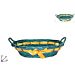 CESTA OVALE VERDE C/FIOCCO ORO 49X39CM ART.HL8813ADue Esse