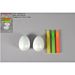 SET 2 UOVA POLISTIROLO 6CM C/ 3TUBETTI COLLA GLITTDue Esse