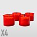 LUMINI IN CERA 7/B - ROSSO - 4PZLa Briantina