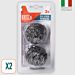 SPUGNETTA LANA SILVER INOX - 2PZBriantina