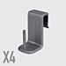 GANCI IN PP PER TANDINE VETRO 5MM - 4PZBriantina