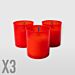 LUMINI IN CERA 10/B - ROSSO - 3PZLa Briantina
