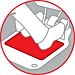 Tappetino No-Slip Battitacco Moquette - S - 30x40CM NeroLampa