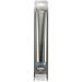 CANDELA CONICA - ARGENTO METALLIZZATO - 2PZDea