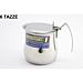 Bricco Latte con Coperchio - 6 TazzeGnali
