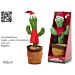 Cactus Ballerino Natalizio Interattivo - 32x12cmVestiamo Casa