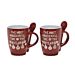 Set 2 Tazze Natalizie 30cl + CucchiaioVestiamo Casa