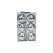 Set 6 Palline di Natale Ø10cm - Disco ArgentoNataluna