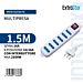 Multipresa 6 Posizioni  10/16A con Interruttore Spian 16A - 1,5mExtrastar