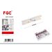 Mollette in Plastica 9,4cm Bianco - 10pzFgc