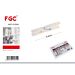 Mollette in Plastica 9,4cm Bianco - 20pzFgc