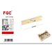 Mollette in Plastica 9,4cm Beige - 20pzFgc