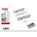 Mollette in Plastica 9,4cm Nordic - 20pzFgc
