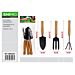 EMI Kit Utensili da Giardinaggio 25,5cm - 3pzEmi