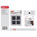 KIT DI RIPARAZIONE ZANZARIERE - NERO - 4PZEmi