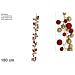 Ghirlanda 60 Palline Rosso/Oro SM2401RG - 180cmDue Esse