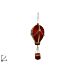 Appendino Mongolfiera 18cm - Rosso/OroDue Esse