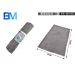 TAPPETO BAGNO IN CINIGLIA - GRIGIO - 45x75 CMBm
