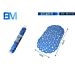 TAPPETO ANTISCIVOLO OVALE BLU - 67x34CMBm
