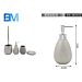 DISPENSER SAPONE CERAMICA RUVIDO - ARGENTOBm