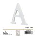 LETTERA "A" IN LEGNO - 11x1,2CM - 1PZGev