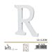 LETTERA "R" IN LEGNO - 11x1,2CM - 1PZGev