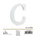 LETTERA "C" IN LEGNO - 11x1,2CM - 1PZGev