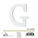 LETTERA "G" IN LEGNO - 11x1,2CM - 1PZGev