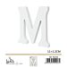 LETTERA "M" IN LEGNO - 11x1,2CM - 1PZGev
