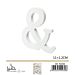 SIMBOLO "&" IN LEGNO - 11x1,2CM - 1PZGev