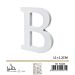 LETTERA "B" IN LEGNO - 11x1,2CM - 1PZGev