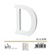 LETTERA "D" IN LEGNO - 11x1,2CM - 1PZGev